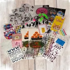 カラフルなステッカーセット ステッカーまとめ売り シール ネイルシール サブカル
