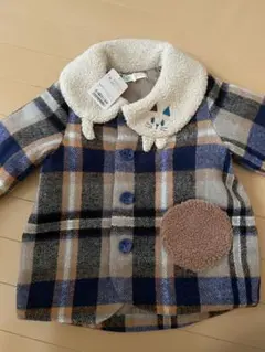 ベイビーチアー　チェック柄コート 100cm