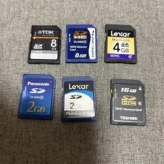SD 8GB 2枚/2GB 2枚/4GB 1枚 /16GB 1枚
