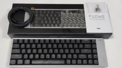 【特別限定カスタム】LOFREE FLOW2グレー（68キー） × 静音ピンク軸