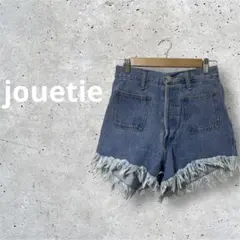 jouetie フリンジハイウエストデニムショートパンツ Lサイズ ボタンフライのサムネイル