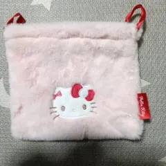 Hello Kitty ピンクファーポーチ
