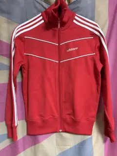 adidas レッド ジャージ レディースLサイズ