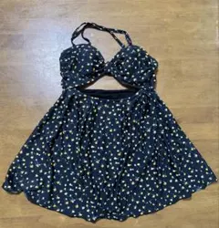 LOWRYS FARM 花柄 ワンピース水着 ブラックのサムネイル