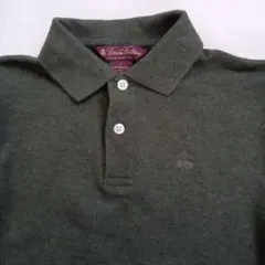 BROOKS BROTHERS　レディース長袖ポロシャツ　グリーン系　Ｓ