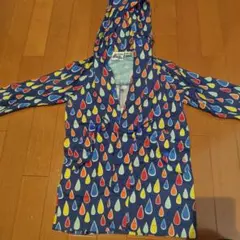 Simple Free キッズレインコート 水滴模様　100cm