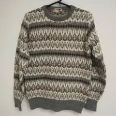 マックレガー　McGREGOR 幾何学模様 ニットセーター L