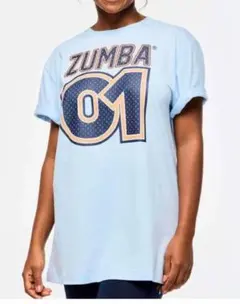 ZUMBA 01 Tシャツ ライトブルー フリーサイズ