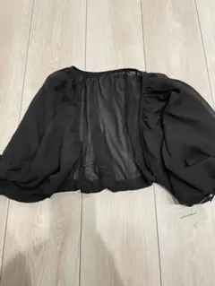 QUEENS COURT ボレロ　結婚式　パーティー　ブラック　新品　リボン