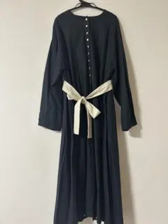 【新品未使用】Samansa Mos2 ブラック シャツワンピース