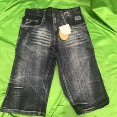 150サイズ　子供　デニムハーフパンツ　未使用　新品