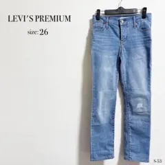 ☆美品☆ LEVI'S PREMIUM リーバイス ストレートデニム 26サイズ