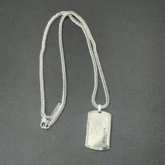 POLICE ステンレススチール ドッグタグネックレス
