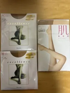 新品 ストッキング 3足セット カネボウ excellence / アツギ