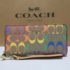 新品 コーチ COACH 長財布 財布 シグネチャー ロング ジップC4537