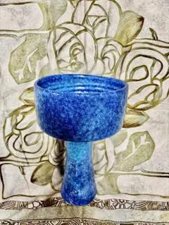 小原流花器 瑠璃角花瓶 凡座付 木箱入 - メルカリ