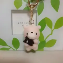 羊毛フェルト 小さなくまちゃんキーホルダー ぬいぐるみ
