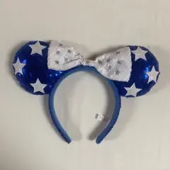 ディズニー カチューシャ 青 星 スパンコール
