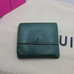 LOUIS VUITTON エピ 二つ折り財布 グリーンのサムネイル