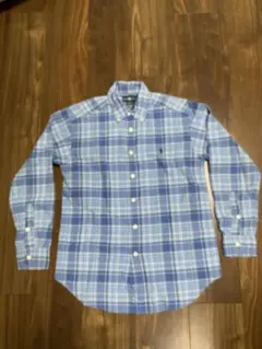 Ralph Lauren 長袖シャツ M（10-12）青系チェック