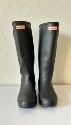 【大幅値下げ中】HUNTER ロングレインブーツ ブラック 24cm