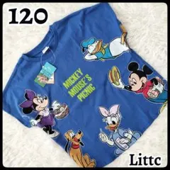 【新品】リトシー ディズニー ミッキー ミニー ドナルド 半袖 Tシャツ 120