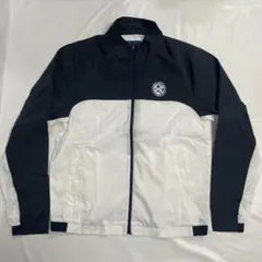 FIDRA ゴルフウェア ストレッチ ブロッキングジャケット XL 白×紺①