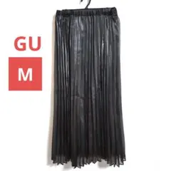 GU　シャイニーズ　プリーツスカート　サイズM　ウエスト総ゴム　裏地付き