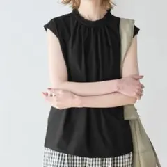 新品未使用　ROPE PICNIC　オーガニックコットン　フリルトップス