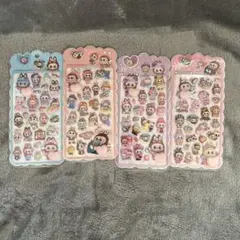 ラブブ　ハートお尻　ぷにぷにキャラクター立体シール4セット