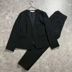 ナチュラルビューティーベーシック ノーカラーセットアップ　黒　L パンツ
