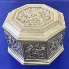 TUMASEK PEWTER 錫製 ジュエリーボックス 小物入れ 薔薇