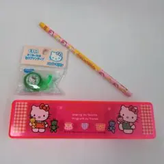 1994年 プラペンケース ハローキティ HB鉛筆 カッター付きセロハンテープ