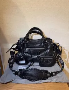正規品】BALENCIAGA ネオカゴール xs シルバー ラインストーン付き
