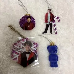 セブンイレブン 岸優太 アクリルオーナメント フロッキーベア セット