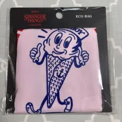 STRANGER THINGS エコバッグ ピンク