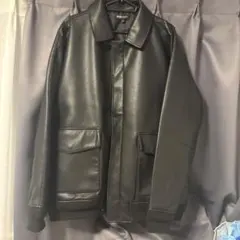 ブラックレザーアウター