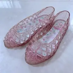 ボンボンリボン☆キラキララバーサンダル　16㎝　プリンセスのサムネイル