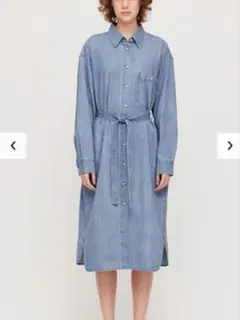 ユニクロ☆デニムシャツワンピース L 送料無料！