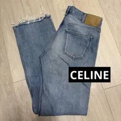 CELINE ストレートデニム カットオフ ライトブルー　26inchのサムネイル