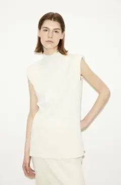 THROW by SLY ハイネック リブ トップス　ホワイト　夏