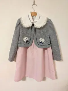 入園式セット 120 ブラウス+ジャンバースカート+ボレロ 女の子 発表会
