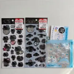 【正規品】サンリオ キラキララインストーンシール プチパーツ 3点セット