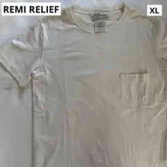 【定番人気】レミレリーフ ブランクポケットTee シャドウホーダー織り 白 XLのサムネイル