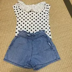 GU Tシャツ　ショートパンツセット　110