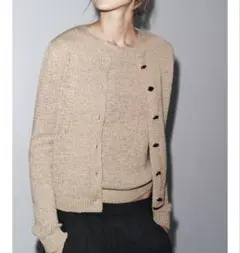 ZARA 新品未使用　ポプリンコンビニットジャケット　トップス　カーディガン ZARA - ZARA ポプリンコンビニットジャケットの通販 by 🛍｜ザラならラクマ