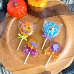 ハンドメイド☆ミニチュア　ハロウィンキャンディセット①　パンプキンモンスター