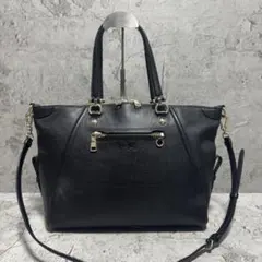 美品✨️COACH A4可 2way ショルダーバッグ ホースアンドキャリッジ 黒