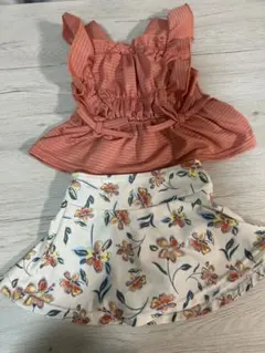 アプレレクール　女の子用セパレート水着　ラッシュガード付