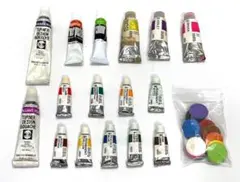 【ジャンク】ホルベイン ターナー ガッシュ 固着多数 まとめ売り + 固形水彩